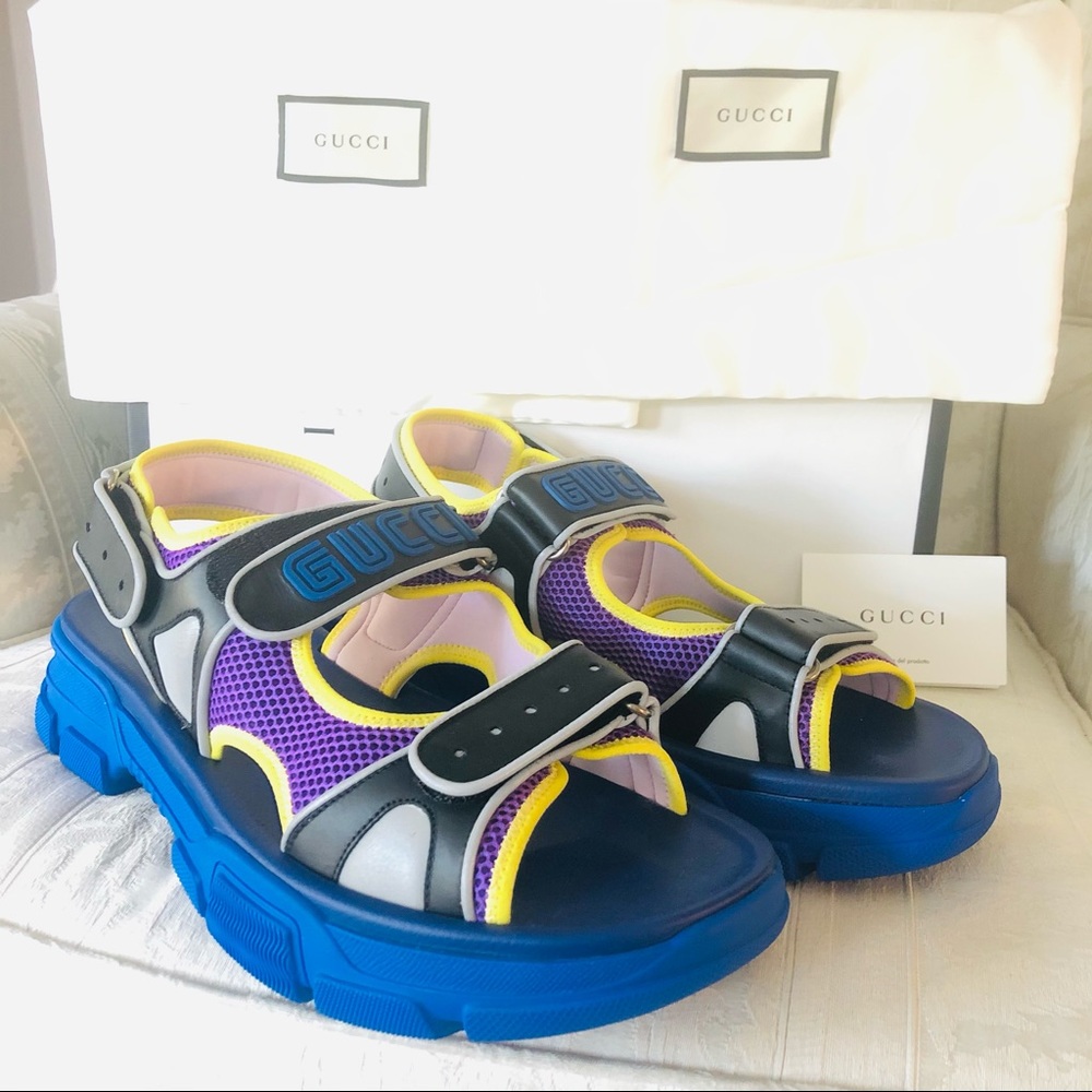 $980 Gucci Sega sandals men US size 12.5 - Picture 2 of 10